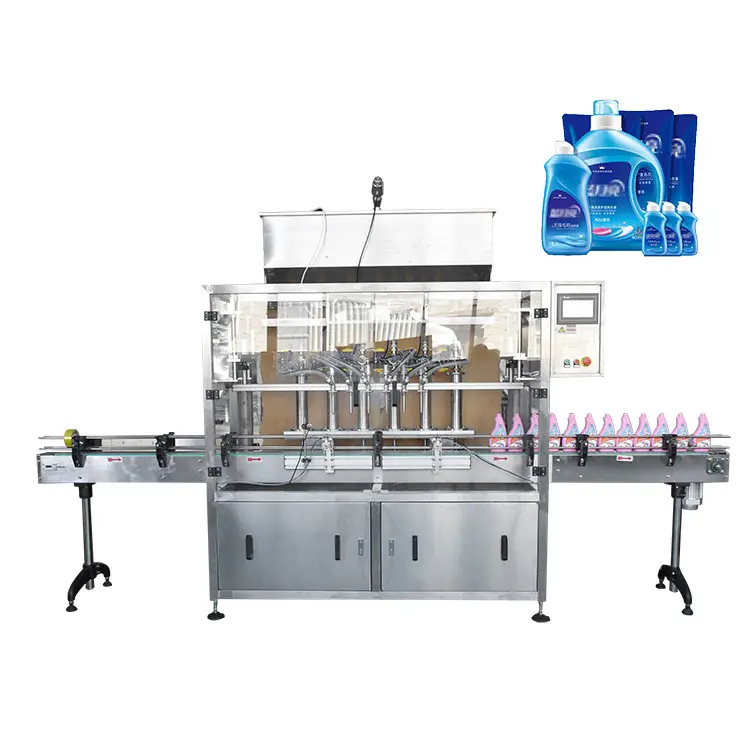 Small soap bottle liquid shampoo toilet detergent filling machine liquid filling and packaging line
