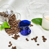 Excellent rapport qualité-prix – Outils à café et thé modernes QIAOXING en verre borosilicate écologique, résistant à la chaleur, 70 ml, double bec verseur, gris, en stock