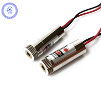 Module Laser linéaire rouge 50mw 650nm, tête de cuivre 3-5v rouge