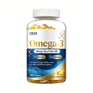 น้ำมันปลาโอเมก้า 3 แบบซอฟต์เจล ขายส่ง ขนาด 1150 มก. โอเมก้า 3 พร้อม EPA 622 มก. และ DHA 420 มก. เพื่อสุขภาพหัวใจและสมอง - Product Image 1