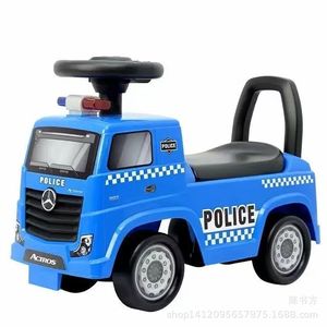 Fire Truck Ride On Car For Toddlers 2-5 Years Old Plastic Toy Vehicle With Lights And Sounds Fire Department Design - Product Image 2