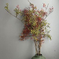 Baies de montagne artificielles, fruits de vigne souples et tombants, plante décorative, décorations pour seau porte-bonheur, fleurs artificielles pour la maison
