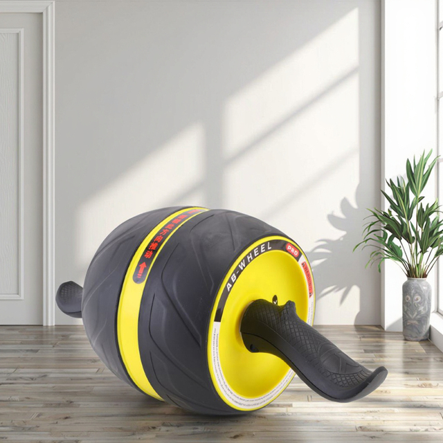 Wheels Home Gym ABS Fitness Roller for Abdominal Muscle Training Easy Exercise Customized Color Unisex
