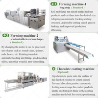 Le chocolat d'opération facile de niveau d'industrie de nutrition entièrement automatique font la machine de barre de céréale d'enrobage de production