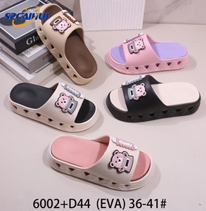 Sandales de plage personnalisées en EVA pour femmes, mignonnes, à motif de dessin animé, tongs, sabots d'été, prix d'usine, pantoufles légères en gros - Product Image 1