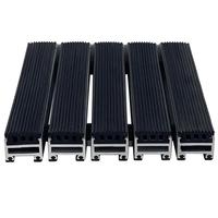 Tapis d'entrée résistants à la pluie pour entreprises, tapis commercial extérieur en aluminium encastré antidérapant, sur mesure pour aéroports et bureaux, vente en gros
