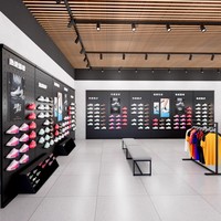 Présentoir multi-niveaux pour vêtements de sport – Support de présentation pour hauts à manches courtes et articles de sport pour magasins