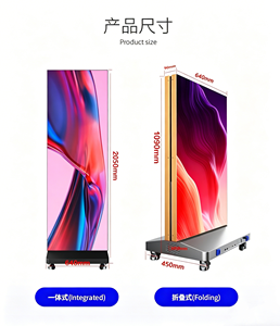 Afficheur LED pliable GOB 1,86 mm, affichage LED sur pied pour intérieur, vente directe d'usine - Product Image 2