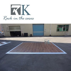 Plancher de danse portable en gros pour fêtes et mariages, revêtement de sol événementiel avec plateforme en PVC et bordure en aluminium - Product Image 4