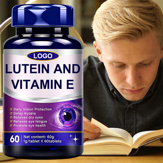 OEM/ODM Antioxidant Support for Healthy Eyes Lutein Vitamin E Tablets for Adults