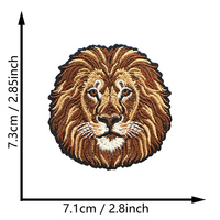 Animaux Sauvages Réalistes Symbole de Force et de Sauvagerie Patchs Brodés à Coller sur Tissu