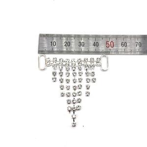 Оптовая продажа, свисающая линия, соединитель со стразами, кристалл, кисточка, горный хрусталь, соединитель для купальников - Product Image 4