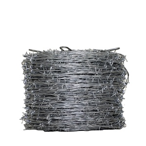 Fil barbelé flexible électrogalvanisé, rouleau de 25 kg, <span class=keywords><strong>le</strong></span> <span class=keywords><strong>moins</strong></span> <span class=keywords><strong>cher</strong></span>, 500 mètres, crochet rouge, marque 1,8 mm, bobine de fil barbelé, clôture en vente - Product Image 1
