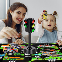 Maternelle Simulation route tachymètre signe modélisation sécurité éducation accessoires feux de circulation lumière jouet éducatif avec son