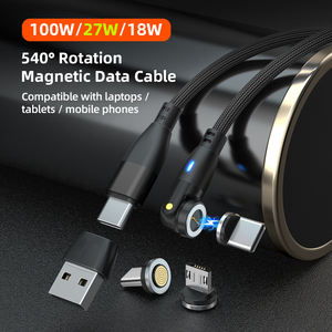 Nuevo <span class=keywords><strong>Cable</strong></span> de Datos <span class=keywords><strong>USB</strong></span> Magnético Tipo C PD60W 6 en 1 con <span class=keywords><strong>Adaptador</strong></span> <span class=keywords><strong>USB</strong></span> de 3 Cabezas para Teléfonos Móviles - Product Image 2