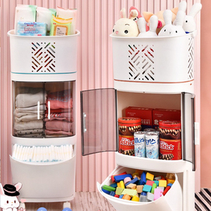 Multi purpose home organization kids toy clothes sundries 3 tier cabinet organizer