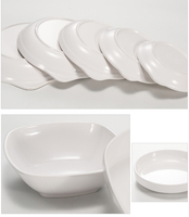 Assiettes de service profondes rondes en mélamine incassables au lave-vaisselle Assiettes en plastique