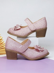 Zapatos de Tacón Alto para Niñas, Elegantes y Brillantes con Lazo, Ideales para Fiestas y Bodas, Venta al Por Mayor - Product Image 6