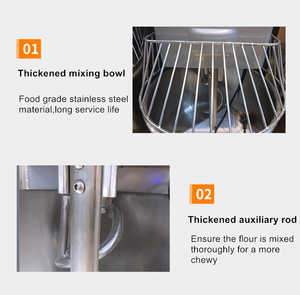 Automatic Spiral <b>Dough</b> Equipment Hook Industrial Kitchen Bread <b>Dough</b> <b>Mixer</b> <b>Commercial</b> Kneading Machine - Product Image 3