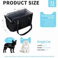 Nouveau design – Siège de voiture pour chien, lit de transport pour petits chiens, lavable, pour vente en gros aux fabricants d'articles pour animaux de compagnie