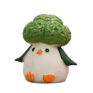 Zisha Tea <b>Pet</b> Chick Ornament Cauliflower Chicken Prosperity Chicken Small Bird Tea Set Accessory For Tea Play - Product Image 5
