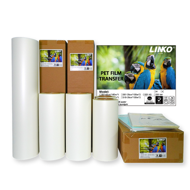 Factory Direct Price PET Film in A4 and A3 Sizes Roll for L1800 DTF Printer and Hot Melt Powder for Packaging Film
