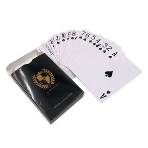 Jeu de cartes à jouer en papier de haute qualité avec logo personnalisé publicité style poker - Product Image 5