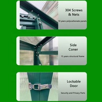 Serre en polycarbonate Year Gardening Solution Home, aluminium, isolation thermique améliorée, résistance aux intempéries, garantie 10 ans