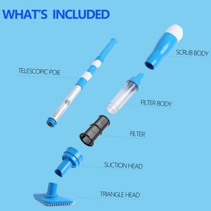 Aspirapolvere da piscina in plastica ecologico resistente e resistente agli ioni di litio batteria 20L/Min di aspirazione per una vasca idromassaggio <span class=keywords><strong>Lap</strong></span> <span class=keywords><strong>Pool</strong></span> di detriti di sabbia - Product Image 2