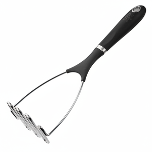 Manuale eco-friendly schiacciapatate in ferro pieghevole strumento con manico in legno PP in plastica per la cucina domestica preparazione vegetale - Product Image 2