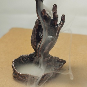 Metal Lotus <b>Incense</b> Holder and burner for <b>Incense</b> Stick and Backflow <b>Incense</b> <b>Cone</b> - Product Image 4