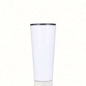 AGH Tasse à café isotherme double paroi en acier inoxydable 8oz/12oz pour adulte avec couvercle, paille et poignée, idéale pour les fêtes, écologique, moderne et luxueuse - Product Image 2