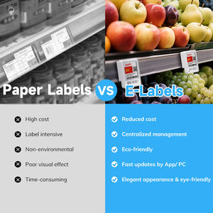 Étiquettes de prix numériques MinewTag 1,54 pouces à encre électronique, étiquettes de rayon électroniques (ESL), plastique ABS multicolore, certifiées CE/FCC/ROHS - Product Image 4
