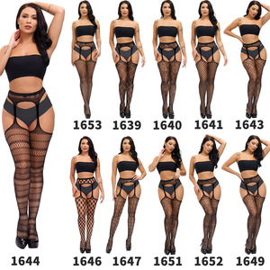 <span class=keywords><strong>Bas</strong></span> résille ultra-élastique <span class=keywords><strong>pour</strong></span> femmes européennes américaines, jarretelles sexy, maille ouverte, <span class=keywords><strong>porte</strong></span>-jarretelles anti-dérapant, collants solides <span class=keywords><strong>pour</strong></span> - Product Image 5