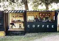 Prefabbricato pronto all'uso Container da 40 piedi caffetterie Pop Up Container Mobile da 20 piedi Cafe Bar Houses