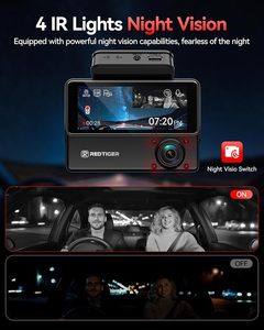 Distribuidor REDTIGER VP20 530. Cámara para Auto de 3 Canales con Visión Nocturna IR Triple 2.5K+2.5K+1080P y Pantalla Táctil - Product Image 4