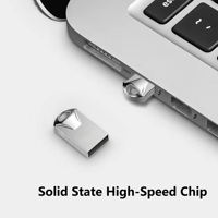 Flashdisk logam Super Mini, USB 3.0/2.0 Flash Drive baru 64GB 32GB 16GB 8GB 4GB 2GB