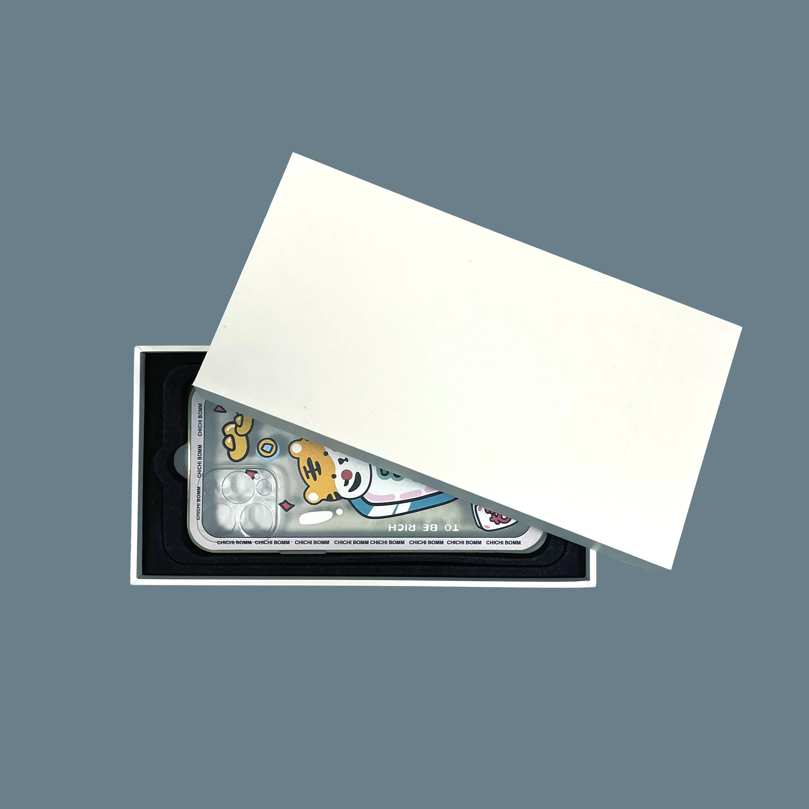 Toptan High-End ekstra sert özel Logo kapak ve taban cep telefonu kutusu hediye kutusu için telefon kılıfı ambalajı