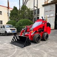 Anpassbarer Skid-Steer-Lader-Steinrechenlöffel, Mini-Skelett-Löffelaufsatz für die Baustellenreinigung
