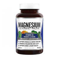 [Spot transfrontalier] TK Produit transfrontalier très vendu : Complément alimentaire en gélules de glycinate de magnésium et vitamine D3 pour le sommeil et l'amélioration de la densité osseuse