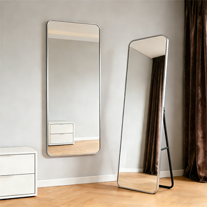 Большое роскошное золотое декоративное круглое напольное зеркало в раме для гостиной, современное большое настенное зеркало в полный рост - Product Image 4