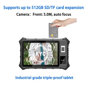Tableta Robusta Android 11 de 8 Pulgadas con Lector de Huellas Dactilares Iris, Escáner de Código de Barras, Lector de Tarjetas RFID NFC Inteligente y Reconocimiento Facial Seguro - Product Image 3