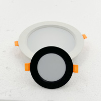 Plafonnier LED encastré rond en aluminium moderne pour bureau, 4/5/6/8 pouces, DC24V RGB/RGBW/RGBWW, IP33, dimmable