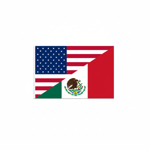 Bandiera personalizzata 3 x5ft America messico in raso/Nylon/poliestere/seta stampa digitale 144 pz/CS gagliardetto bandiera mondiale per esposizione - Product Image 2