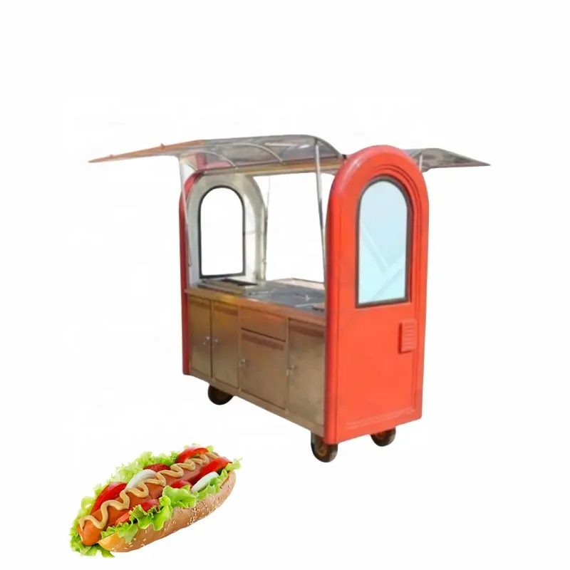 Kip Rotisserie Food Cart Mobiele Food Kar Fietskar Mobiele Kiosk Concessie Voedsel Trailer