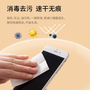 FaSoLa Lens Cleaning Wipes 100 Pieces Antibacterial Portable For Phone Screen Eyeglasses - Product Image 1