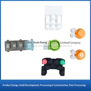 Teclas Translúcidas de Silicona con Grabado Láser Tipo Botón, Suministro del Fabricante, Impresión por Pulverización de Aceite, Colores Personalizables - Product Image 4