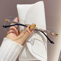 Gafas Fotocromáticas con Protección Anti Luz Azul, sin Montura, para Computadora, Rectangulares, para Exteriores, UV400, para Hombre y Mujer