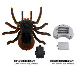 Jouets infrarouges sans fil pour animaux Rc Télécommande Araignée Plastique Grand insecte de marche Ir Animal Funny Rc Spider - Product Image 1