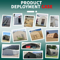 Carpa de Emergencia Modular, Estructura Inflable Resistente de Alta Presión, Despliegue Rápido, Impermeable, Soportada por Aire